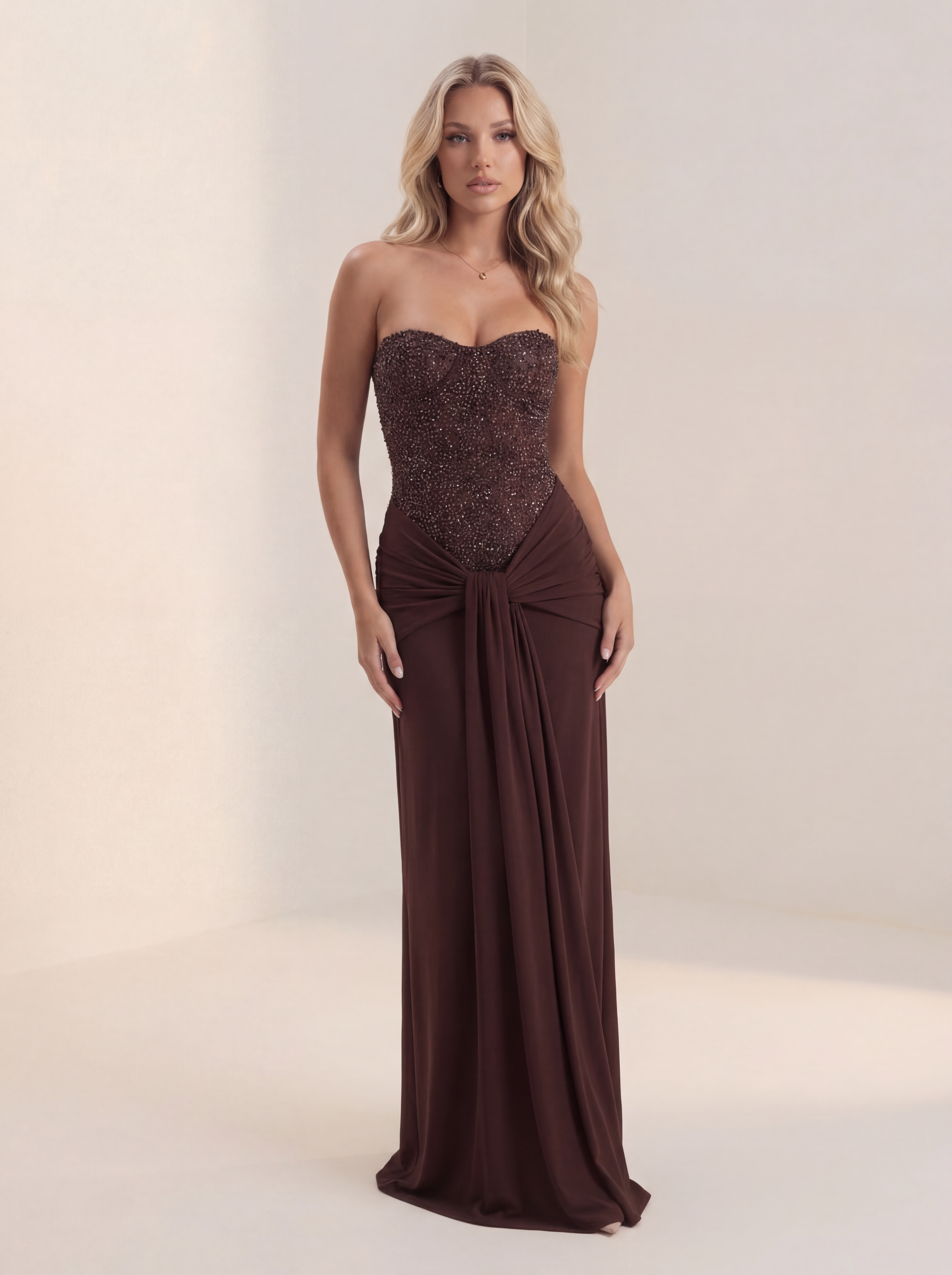 Velour Poise Gown Brown (NEW!)